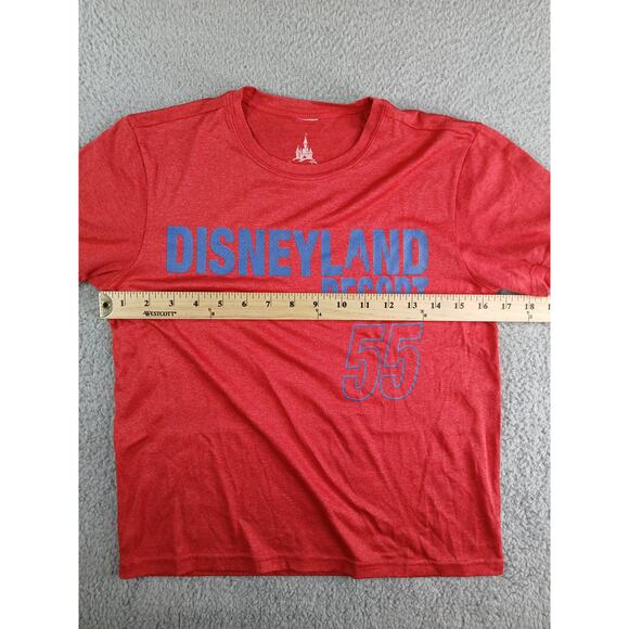 Disney Parks Shirt Kids Medium Red Disneyland Resort 55 Athletic Tee T-Shirt - Picture 4 of 7